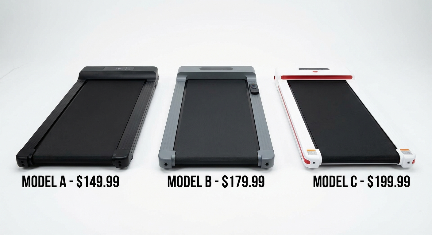 Budget walking pad picks under $200 compared side by side.